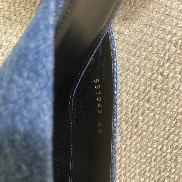 BALENCIAGA Denim Block Heel Mules Size 40 Blue NWT - Picture 7 of 8